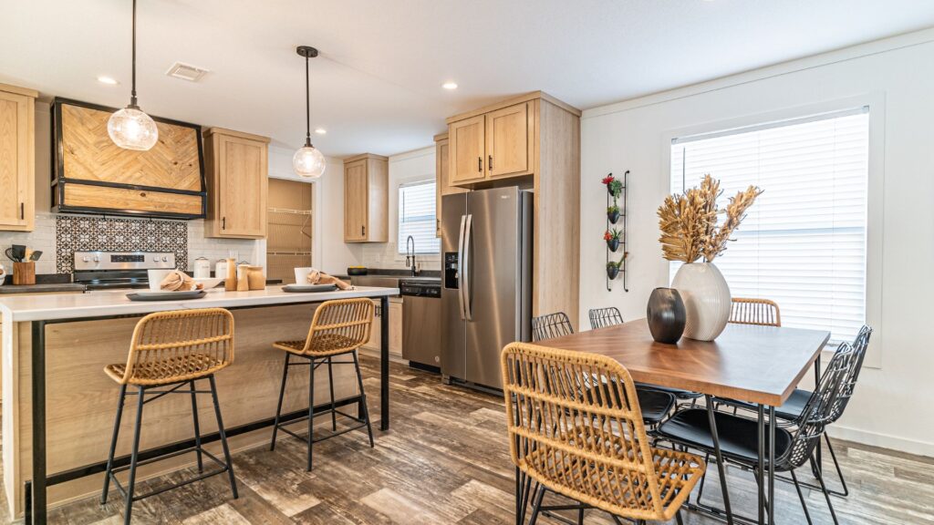 Interior of a modern manufactured home