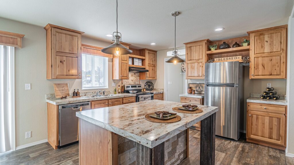 Interior of a modern manufactured home