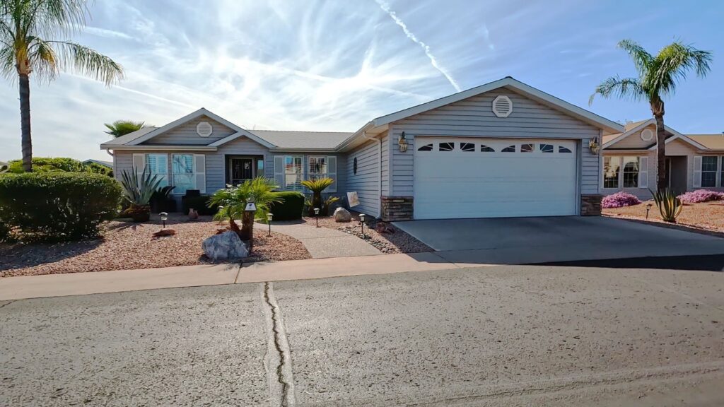 Exterior of a modern Arizona manufactured home