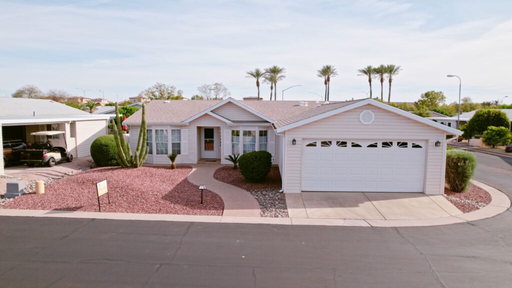 Exterior of a modern modular home