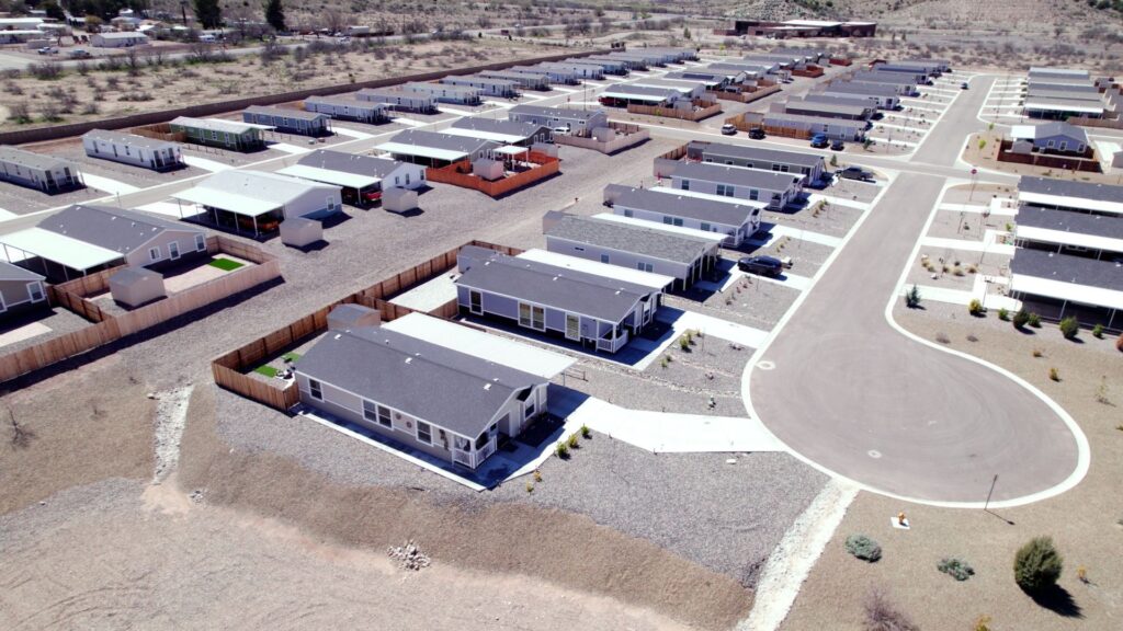 Exterior of a modern Arizona Manufactured Home Community