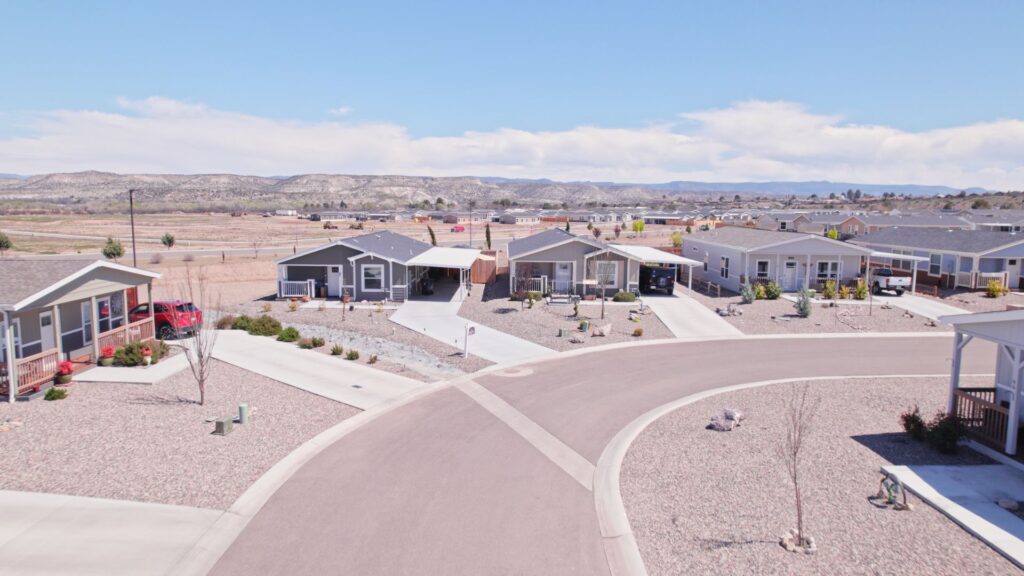 Exterior of an Arizona manufactured home community